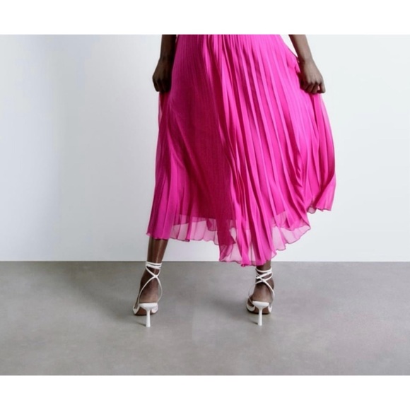 NWT Zara White Square Toe Wrap Heeled Sandals - Picture 3 of 14